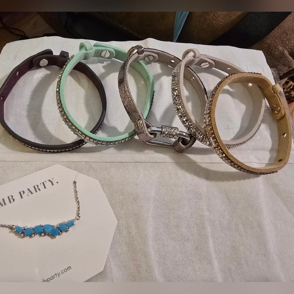 5 Bracelets, 1 Necklace From Ring Bomb Party